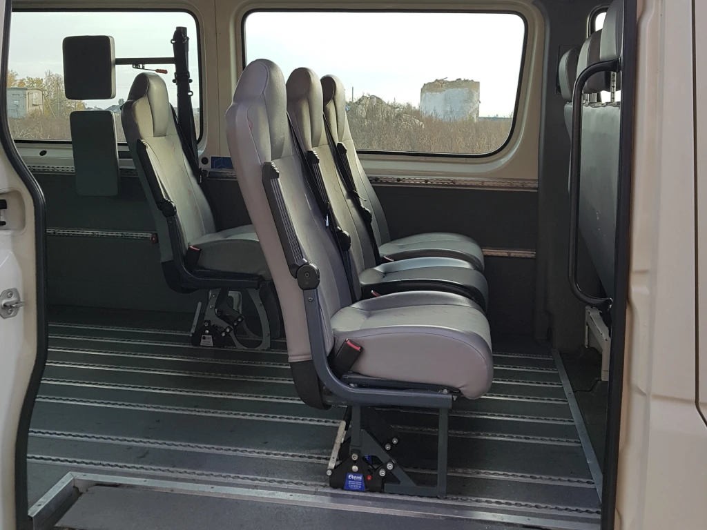 Volkswagen Crafter 22 vietų mikroautobuso sėdynės