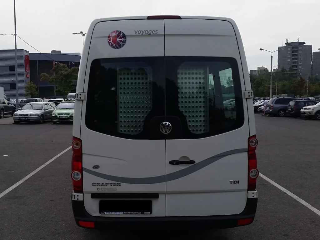 Volkswagen Crafter 20 vietų mikroautobuso galas