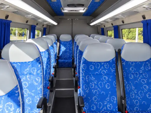 Mercedes Sprinter 20 seater minibus interior