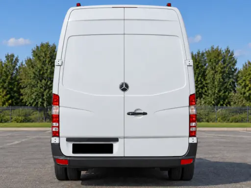 Mercedes Sprinter 20 seater minibus rear view