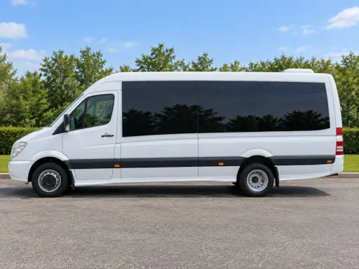 Mercedes Sprinter 30 seater minibus side view