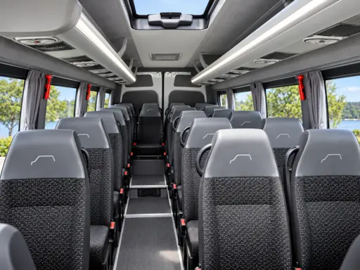Mercedes Sprinter 2019 30 vietų mikroautobuso salonas