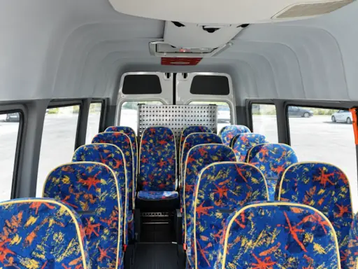 Volkswagen Crafter 20 seater minibus interior