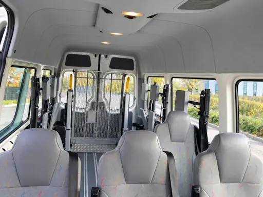 VW Crafter 22 seater minibus interior